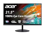 Acer SB222Q EBI 21.5" Full HD (1920 x 1080) Widescreen Frameless IPS Monitor|AMD FreeSync | 1ms (VRB) | 100Hz Refresh | 1 x HDMI & 1 x VGA | HDMI Cable Incl.