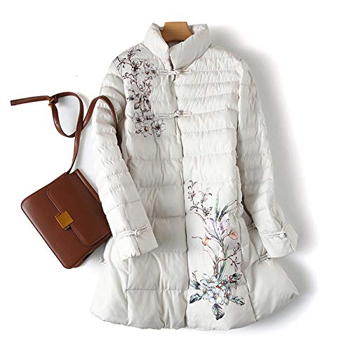 Doudoune femme style chinois de qualité supérieure, manteau d'hiver chaud