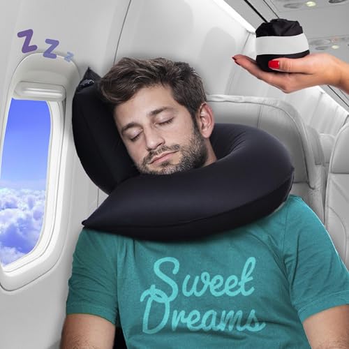 CANDY-CANE-Inflatable-Neck-Pillow-for-Airplane-Travel-with-JShaped-Design-and-360-Support-Window-Leaning-Head-Chin-Rest-for-Long-Flights-Compact-Blow-Up-for-Air-Travel CANDY CANE Inflatable Neck Pillow for Airplane Travel with JShaped Design and 360° Support - Window Leaning Head & Chin Rest for Long Flights - Compact Blow Up for Air Travel - Image 1
