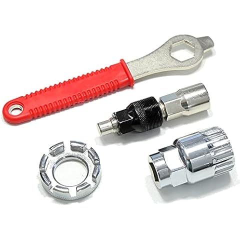 Bike Crank Extractor, Arm Remover and Bottom Bracket Remover with 16mm Spanner/Wrench, Bike Repair Tool, Bike Multi Tool, Professional Emergency Bicycle Repair Kit Cover