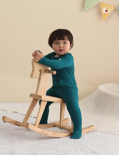 Long Sleeve Baby Footies Bamboo Rayon Romper Infant Double Zipper One-Piece Clothes Boys Girls Outfits4