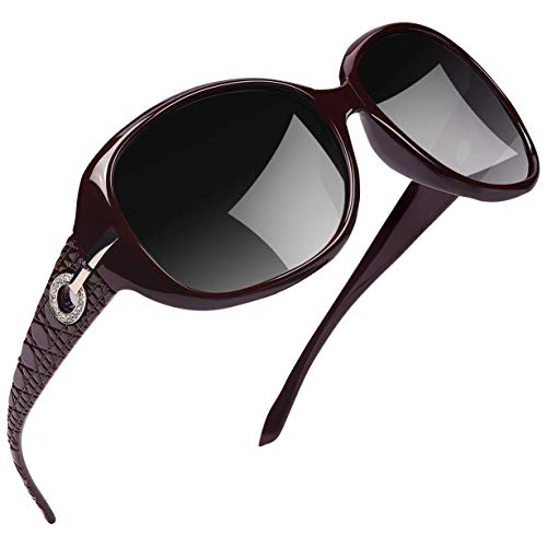 Joopin Polarized Sunglasses for Women Vintage Big Frame Sun Glasses Ladies Shades