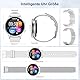 Smartwatch Damen, 1.39 Bluetooth-Anrufe Fitness Tracker, IP68 Wasserdicht, Herzfrequenz/Schlaf/SpO2/Blutdruck Monitor, 123+ Sportmodi, Menstruationszyklus Sportuhren, Smart Watch für iOS Android