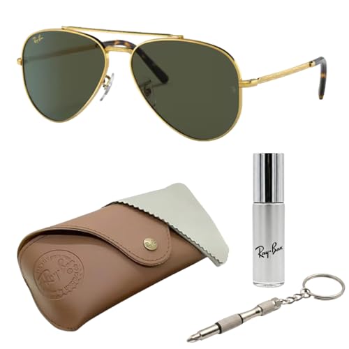Image of Ray-Ban RB3625 NEW AVIATOR Pilot Shaped Sunglasses for Men & Women with Official RAYBAN Eyewear Kit