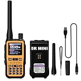 BAOFENG UV-5R Mini Two Way Radio BF-5R Mini Walkie Talkie Wireless Power Adjustable Tiny Size Frequency Copy 999 Channels Type-C Four Colors Portable Ham (Orange)