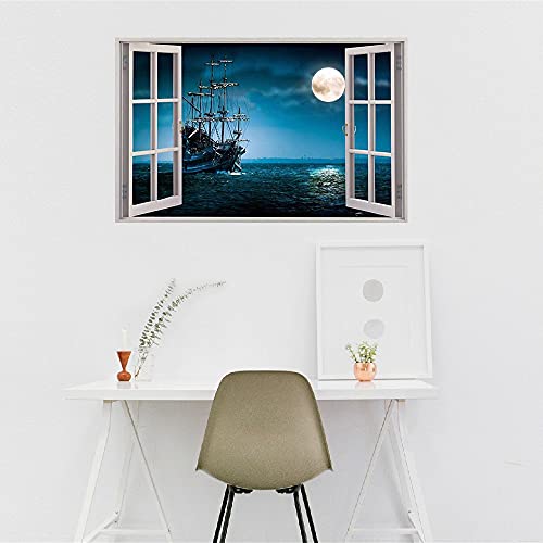 Vinilo decorativo 3D de ventanas falsas 60x44 cm miniatura 5