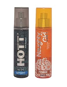 HOTT Mens SPORT & Naughty Girl Women FEMME- (Set of 2 Perfume for Couple) (60ml each)