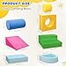Teckid Toddler Climbing Toys, 7-Piece Colorful Foam Blocks, Indoor Soft Play Gym for Crawling, Climbing and Sliding, Modular Play Set Ages 1-3, No Ball Included