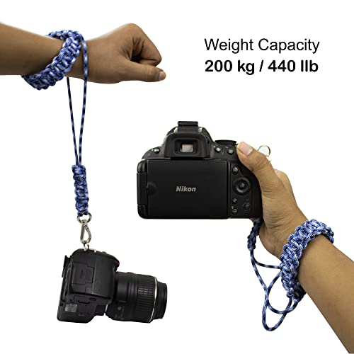 Image of Paracord Wrist | Camera Strap for Robust Hand Grip To Hold All DSLR Camera | Heavy gear | Binocular -Alloy camera strap