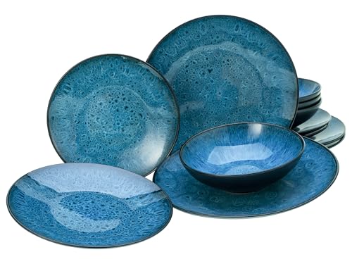 CreaTable, 23958, Serie Capri, 12-teiliges Geschirrset für 4...
