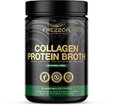 FREZZOR 100% Grass-Fed Collagen Protein Bone Broth, New Zealand Bovine Collagen Peptides Type I II I