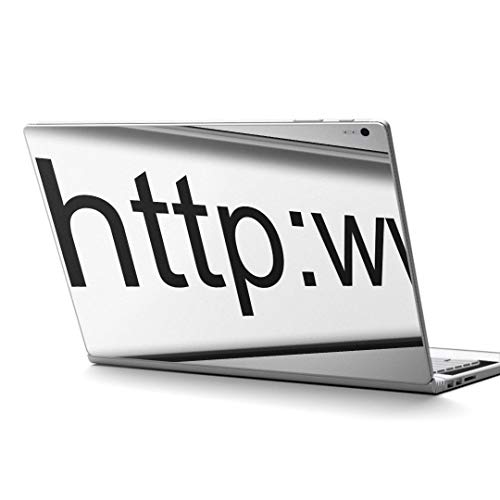 igsticker Surface Book2 Book3 15inch 専用 スキンシール サーフェス ブック 15インチ用 シール 000946 ユニーク 英語 モノクロ