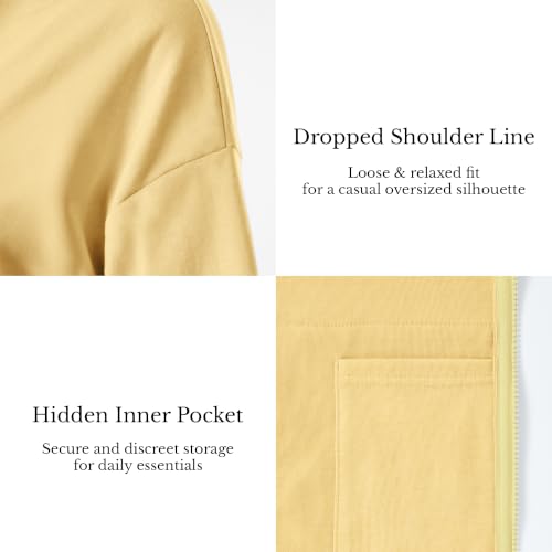 Image of GIVON Basic Lightweight Zip-Up Hoodie Long Sleeve Thin Jacket for Women with Plus Size