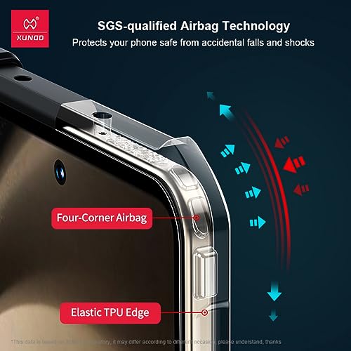 Image of PRITO Samsung Galaxy Z Fold 5 Case - Clear Beatle Slim Phone Case With Hard Pc Back, Soft Tpu Edges, Hinge, Non-Yellowing, Shockproof Protective Cover For Z Fold 5