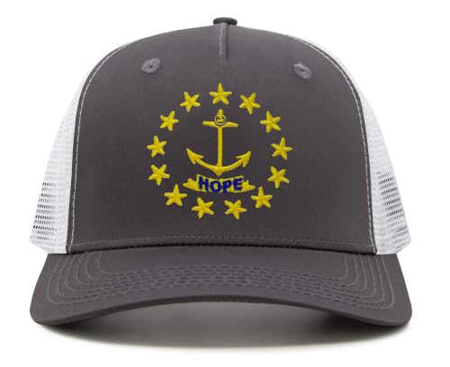 Image of International Tie State Hat for Men and Women, Adjustable Snapback Trucker Baseball Cap with Embroidered Patch