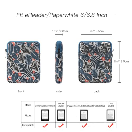 Ereader for Sleeve Case Bag for 6-7 inch Ereader Tablet Protective Cover Pouch