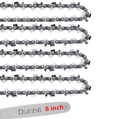 Dunhil 4 Pack 8 inch Chainsaw Chains 3/8 043 34dl R34 for Homelite UT-43160/30254EG, for Ryobi RY43160 Pole Saw