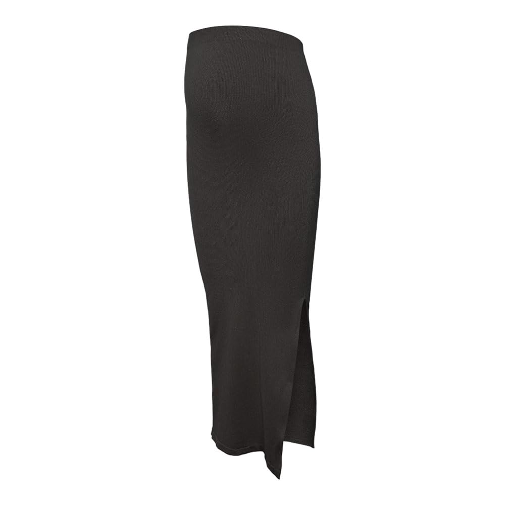 MAMALICIOUS Mlalanis Seamless Al Rib Skirt HW Noos Falda Mujer (Pack de 1)