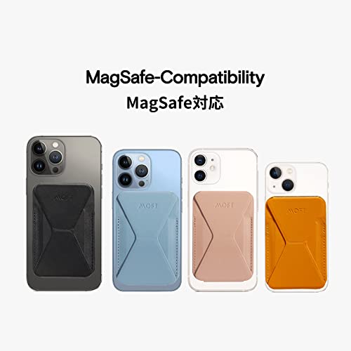 Image of MOFT Faux Leather, Fiber glass, Polypropylene Flexible Case for iPhone 12 Series, iPhone 13 Series (Blue)