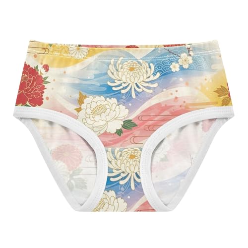 Girls Underwear Toddler 2t Cotton Cute Panties Girl Aesthetic Briefs Underpants Colorful Traditional Floral