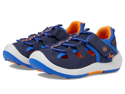 Stride Rite SRT Wade 2.0 Sneaker, Navy Multi, 9.5 Wide US Unisex Little_Kid