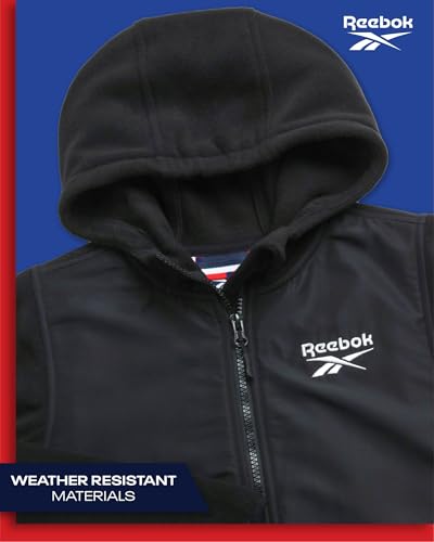 Reebok Girls Sweatshirt - Lightweight Polar Fleece Zip Up Hoodie Jackets for Girls Weather Resistant Outerwear Coats (4-16)4