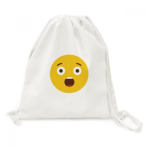 Sac de voyage chat en ligne jaune mignon en toile à cordon grand volume et léger