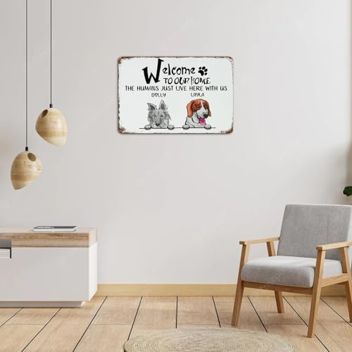 Panneau en métal Welcome de qualité supérieure décoration murale extérieure