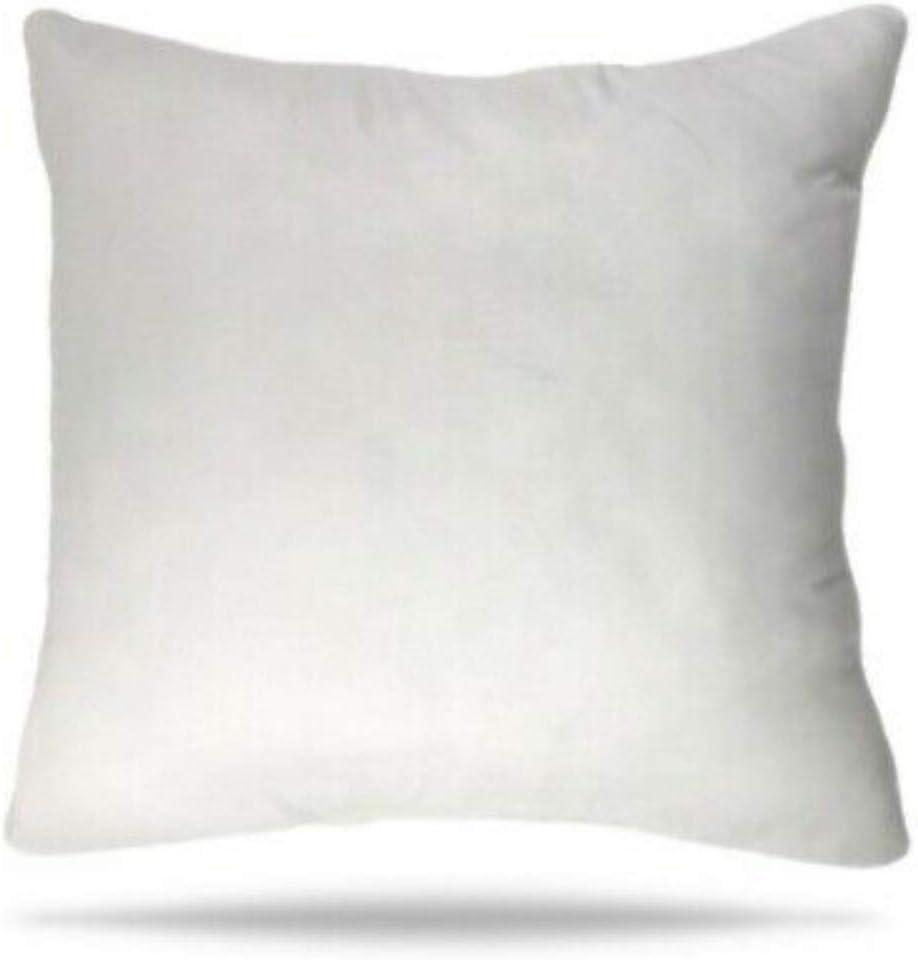 The Harry Creations Stuffer Ottoman Meditation Seating Cushion Hypoallergenic Polyester Alternative Sham White Insert Throw Decorative Pillow Filler (Square 16"x16")