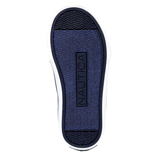 Nautica Kids' Double Strap Sneakers | Casual Athletic Shoes for Boys and Girls | Durable and Comfortable Fit for Toddlers and Little Kids-Adish-Tan Navy Pop Size-10 by Nautica - Image 5