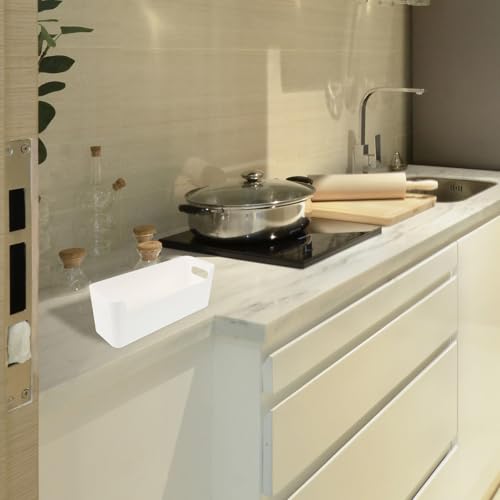 Boîtes de rangement plastique blanches polyvalentes tiroirs armoires - 6