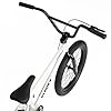 cubsala Freestyle BMX Bike, 20 Inch Yaphet Bicycle for Teen Beginner and Adult Riders, Bike with Hi-Ten Steel Frame, White #5