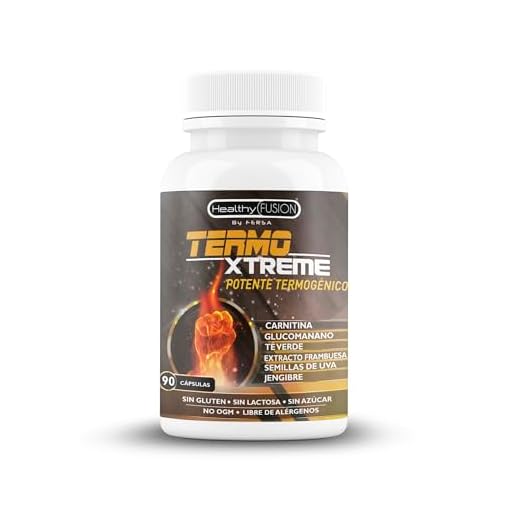 Exclusivo Termogénico y Adelgazante con potente Acción Quemagrasas | Garcinia Cambogia + L-Carnitina + CLA + Glucomanano + Te Verde | Estimula el metabolismo | Reduce el apetito | 90 cápsulas.