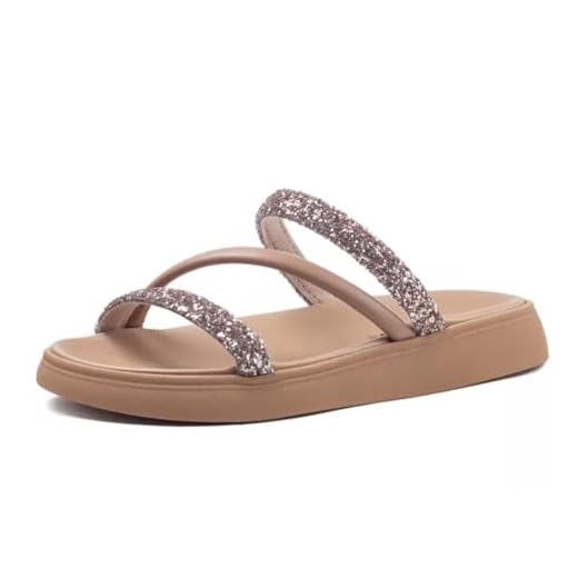 Sandália Papete com Strass Feminina Moleca