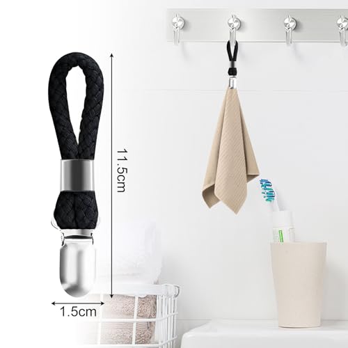 8 Stück Aufhänger für Handtücher, Handtuchklammern, Handtuch Clips zum Aufhängen, Handtuchaufhänger, Handtuch Aufhänger für Häusern Schränken Und Badezimmern