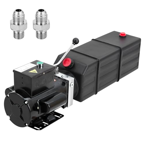 Litake Hydraulic Power Unit 220V 15 Quart Car Lift Hydraulic Pump Power Unit, Car Lift Single Phase, Hydraulic Pumps with 14L Plastic Tank, Car Lift Hydraulic Power Unit for Auto Repair