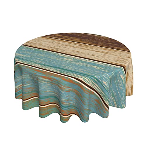 Wooden-Rustic-Tablecloth-Round-Farmhouse-Turquoise-Table-Cloths-Washable-Rustic-Table-Cover-for-Decoration-Kitchen-Dining-Room-60x90-Inch Wooden Rustic Tablecloth Round Farmhouse Turquoise Table Cloths Washable Rustic Table Cover for Decoration Kitchen Dining Room 60×90 Inch