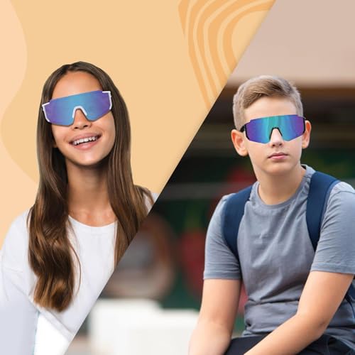 Cool Square Baseball Sunglasses For Kids, Youth Teens Softball Sunglasses Sturdy Frame for Boys Girls4