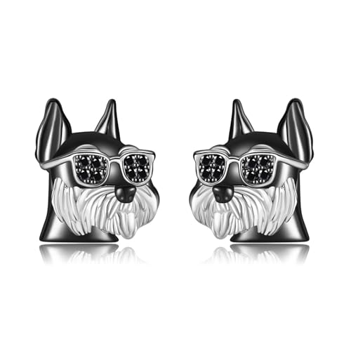Bijoux cool pour chien avec boucles d'oreilles argent S925