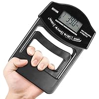 WIYETY Digitaler Handkraftmessgerät Hand Dynamometer: Elektronische Griffkraft Messgerät 396lb/180Kg, LED Display Grip Strength Trainer mit USB-Ladekabel, Intelligent und Einfühlsam