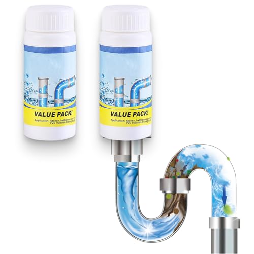 2025 Upgraded Sink Drain Cleaner, Sink and Drain Cleaner, Multi-functional pipe unclogging agent, Powerful Sink Cleaner for Kitchen and Pipes Cleaning Tool (2pcs)