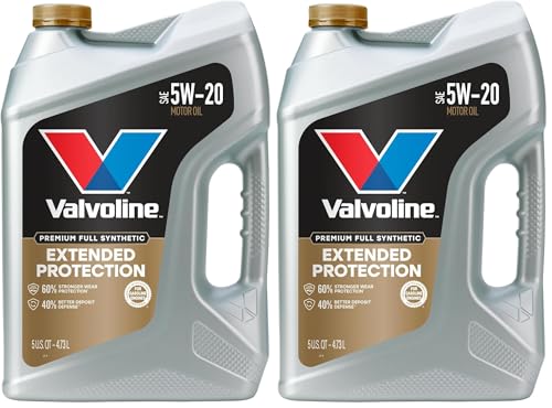 Image of Valvoline Extended Protection Full Synthetic Motor Oil SAE 5W-20 5 QT (Pack of 2)