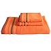Produktbild MeCool-TOWEL 100% Bambus Handtuch haus Badetuch Handtücher set Outdoor Sport reise Sporthandtuch Hotel mikrofaser Badetücher Orange, 3-Teilig