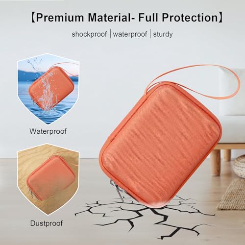 Image of Elonbo Carrying Case for Portable Handheld Inhaler Nebulizer Machine, Orang