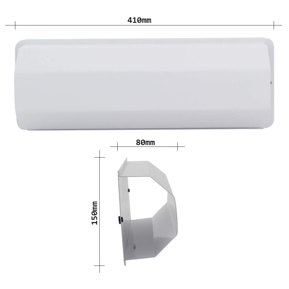 Rottner 3028 Pescara Boîte à journaux compatible avec toutes les boîtes aux lettres Blanc