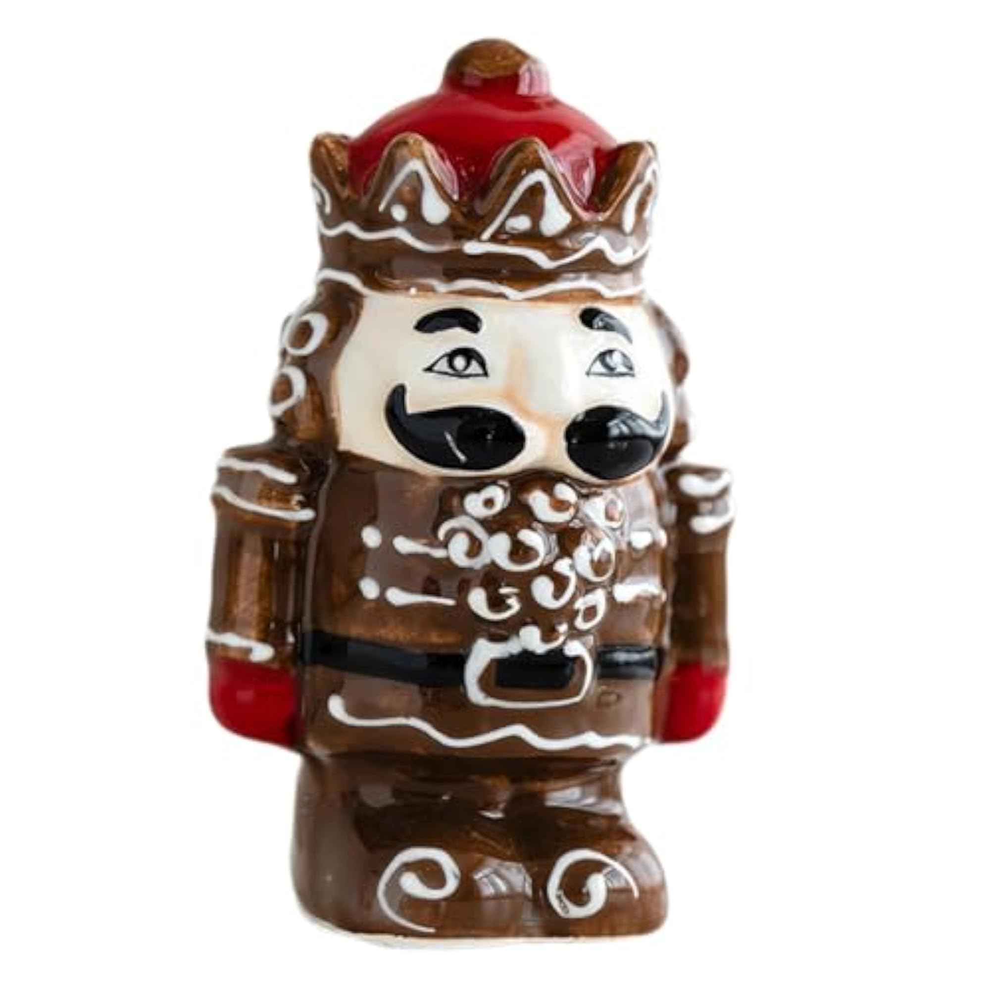 Nutcracker Statue Ceramic Festive Home Decor Creative Salt and Pepper Shaker
