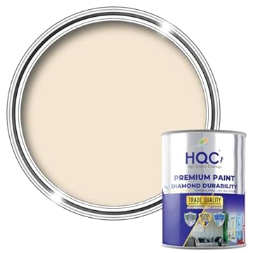 HQC Weather Shield Magnolia Smooth Masonry Paint | 1L in 30+ Colours | Storm Proof, Scrub Resistance & Waterproof | Weatherproof Technology Designed with Acrylic Resin for Ultimate Protection