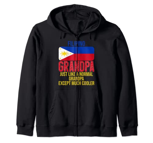 Bandera de Filipinas vintage para el día del padre Sudadera con Capucha