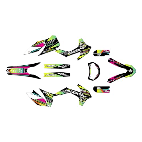 Kalair GFX Graphics Kit for Kayo K2 230 (2021+) Rugged Series Green 16 Mil - On/Off the Road - Dirt Pit Bike Motorcycle Stickers, Dirtbike Racing Automotive Decal Motocross Accessories no-Plastics