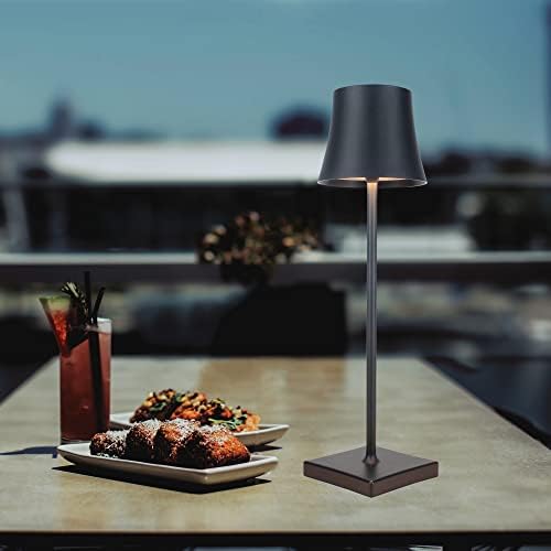 MADCKDEDRT Cordless Table Lamps,dimmable,batterypowered,led Desk lamp,Portable,for Indoor and Outdoor Lighting (Black)